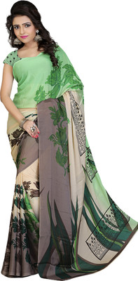 

Khoobee Self Design, Printed Fashion Crepe Saree(Multicolor)