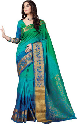 

Ashika Printed Fashion Tussar Silk Saree(Multicolor)