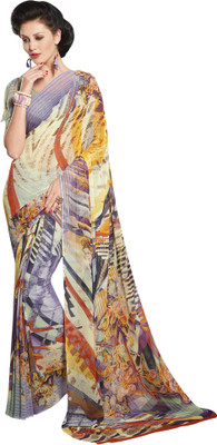 

Vishal Self Design Bollywood Georgette Saree(Multicolor)