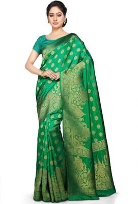 

Radcart Woven Kanjivaram Art Silk Saree(Green)