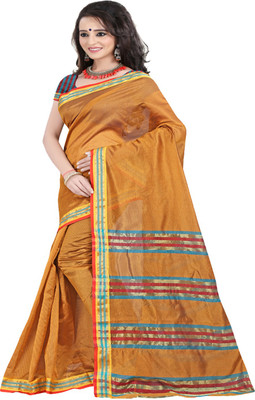 

Ansu Fashion Solid Fashion Georgette Saree(Green)
