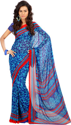 

Party Wear Dresses Printed Fashion Art Silk Saree(Multicolor), Multicolor346