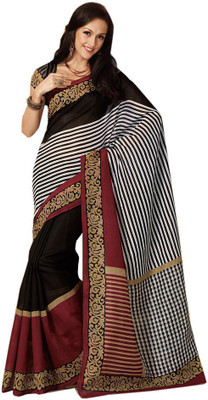 

Indian Wear Online Printed Fashion Pure Chiffon Saree(Multicolor)