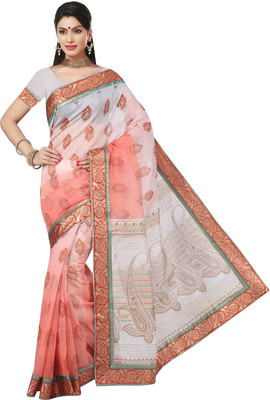 

Ishin Printed Fashion Cotton Saree(Red)