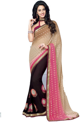 

Shree Vardhman Printed Daily Wear Georgette Saree(Multicolor)