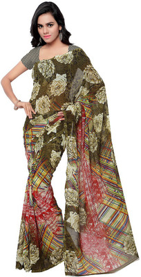 

Shonaya Floral Print Fashion Georgette Saree(Multicolor)