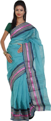 

Sanrocks Global Fashions Woven Tant Cotton Saree(Multicolor)