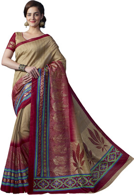 

Sunaina Printed Fashion Cotton Linen Blend Saree(Multicolor)