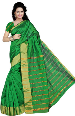 

Stylish Girls Printed Daily Wear Art Silk Saree(Green)