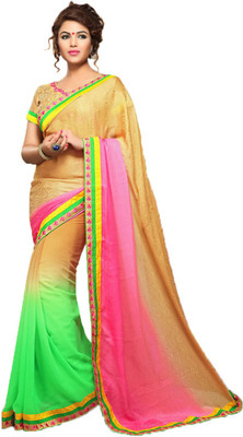 

Stylish Girls Embroidered Fashion Net Saree(Multicolor)