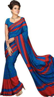 

Suvastram Printed Fashion Crepe Saree(Multicolor)
