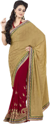 

Indian Wear Online Embroidered Fashion Net Saree(Multicolor)
