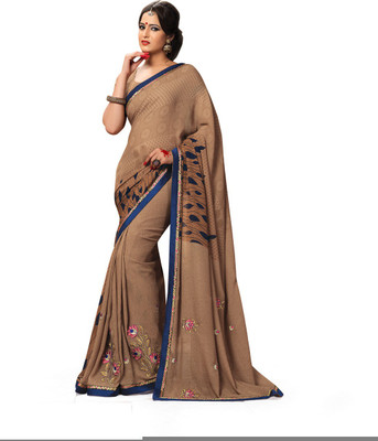 

Ridham Sarees Embroidered Fashion Handloom Georgette Saree(Multicolor)