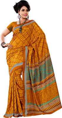 

Sunaina Printed Mysore Art Silk Saree(Yellow)