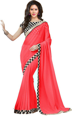 

K.C Self Design Bollywood Georgette Saree(Pink)