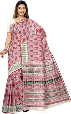 

Shelina Printed Fashion Cotton Saree(Pink)