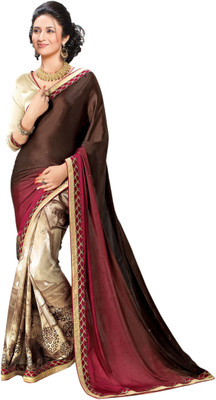 

Ridham Sarees Self Design Fashion Handloom Satin Saree(Multicolor)