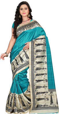 Vastrakala Printed Bollywood Art Silk Saree(Multicolor) available at flipkart for Rs.440