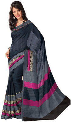 

Indian Wear Online Printed Fashion Pure Chiffon Saree(Multicolor)