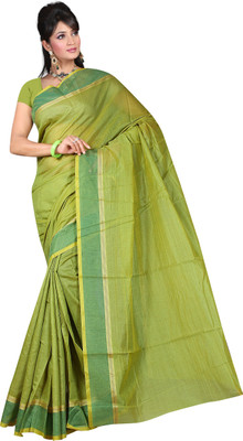 

Srujan Solid Chettinadu Cotton Saree(Green)