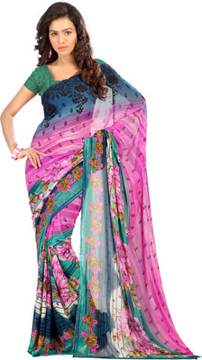 

Indian Wear Online Printed Fashion Art Silk Saree(Multicolor), Multicolor307
