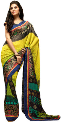 

Vishal Solid Fashion Georgette Saree(Yellow)