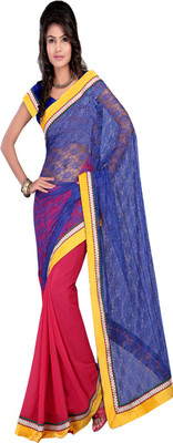

Ansu Fashion Self Design Fashion Georgette Saree(Pink)