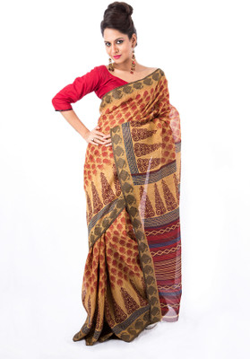 

Cenizas Printed Fashion Cotton Saree(Maroon)