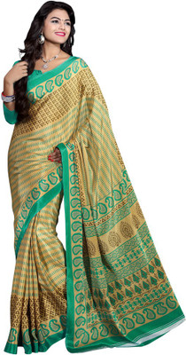

Sunaina Printed Mysore Crepe Saree(Multicolor)