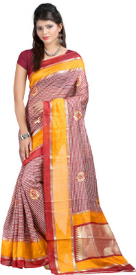 

Indrani Solid Fashion Silk Saree(Grey)
