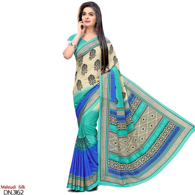 

Sunaina Printed Bhagalpuri Art Silk Saree(Multicolor)