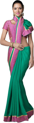 

Jiya Self Design Fashion Georgette Saree(Light Green, Pink, Beige), Beige;light green;pink