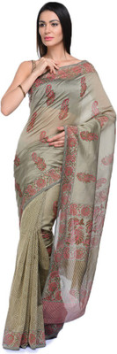 

NIKA Printed Chanderi Chanderi Saree(Maroon)