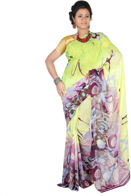 

Hawai Printed Daily Wear Georgette Saree(Multicolor)