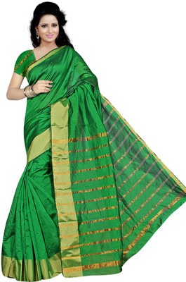 

Indian Wear Online Printed Fashion Art Silk Saree(Green)