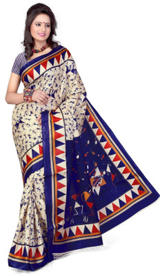 

Cenizas Printed Fashion Cotton Saree(Multicolor), Blue