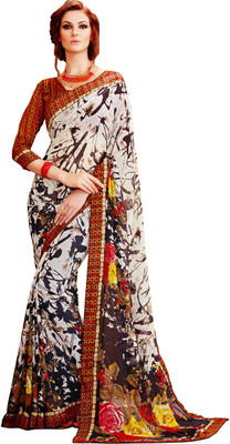 

Khoobee Self Design, Printed Fashion Georgette Saree(Multicolor)