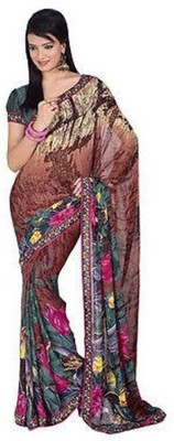 

K D Collection Printed Daily Wear Georgette Saree(Multicolor)