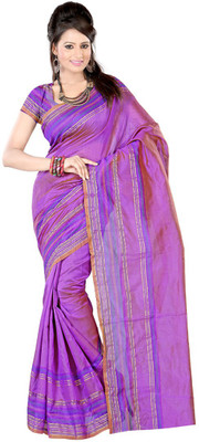 

Ansu Fashion Solid Fashion Georgette Saree(Blue)