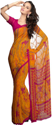 

Jiya Self Design, Printed Fashion Georgette Saree(Yellow, Multicolor, Pink), Multicolor;pink;yellow