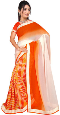 

Vardan Prints Printed Bollywood Georgette Saree(Orange)