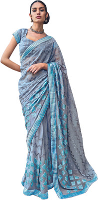 

Vishal Self Design Fashion Chiffon Saree(Grey)