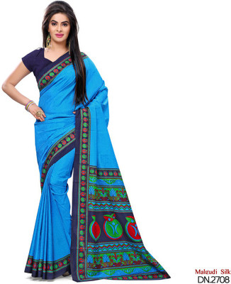 

Sunaina Printed Bhagalpuri Art Silk Saree(Multicolor)