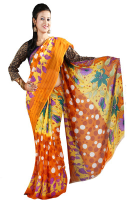 

Anushree Saree Printed Fashion Georgette Saree(Multicolor), Yellow