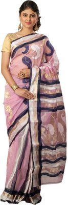

Rajib's Creation Embroidered Fashion Handloom Silk Saree(Multicolor)