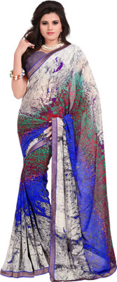 

Khushali Self Design, Printed Fashion Georgette Saree(Multicolor)