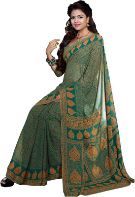 

Sunaina Printed Mysore Crepe Saree(Multicolor)
