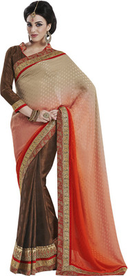 

Desi Butik Self Design Fashion Jacquard Saree(Multicolor)