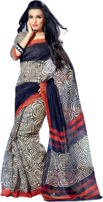 

Sunaina Geometric Print Daily Wear Synthetic Saree(Multicolor)