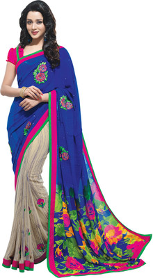 

Saara Floral Print, Self Design Daily Wear Georgette Saree(Multicolor)